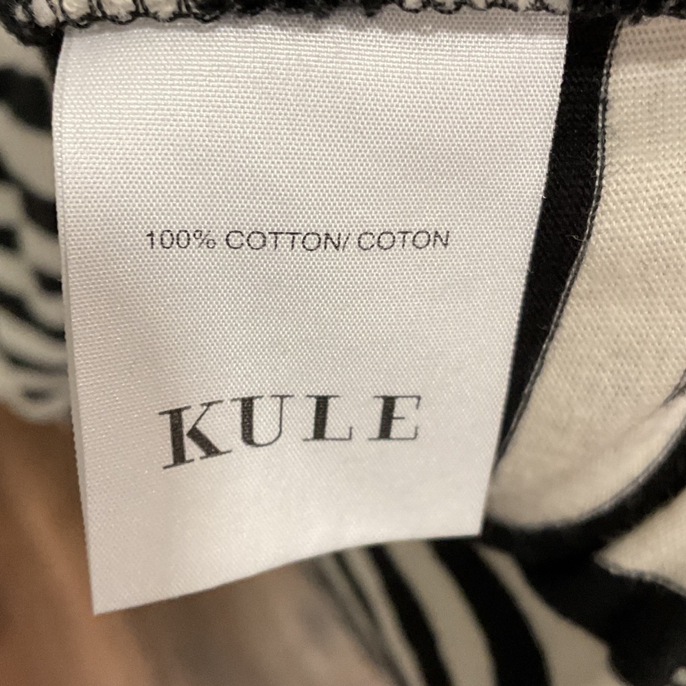 KULE Black and White Striped Midi Dress - Picture 3 of 4